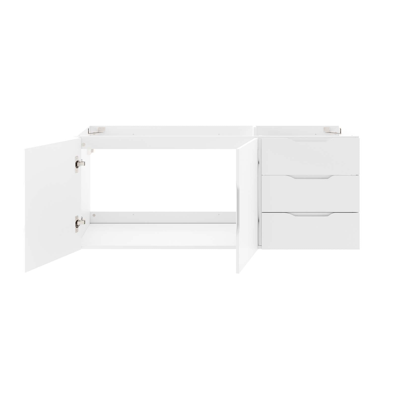Vitality 48" Double or Single Sink Compatible (Not Included) Bathroom Vanity Cabinet by Modway