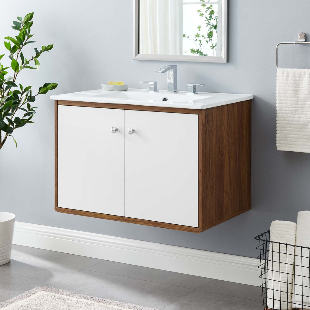 Transmit 30" Wall-Mount Bathroom Vanity by Modway