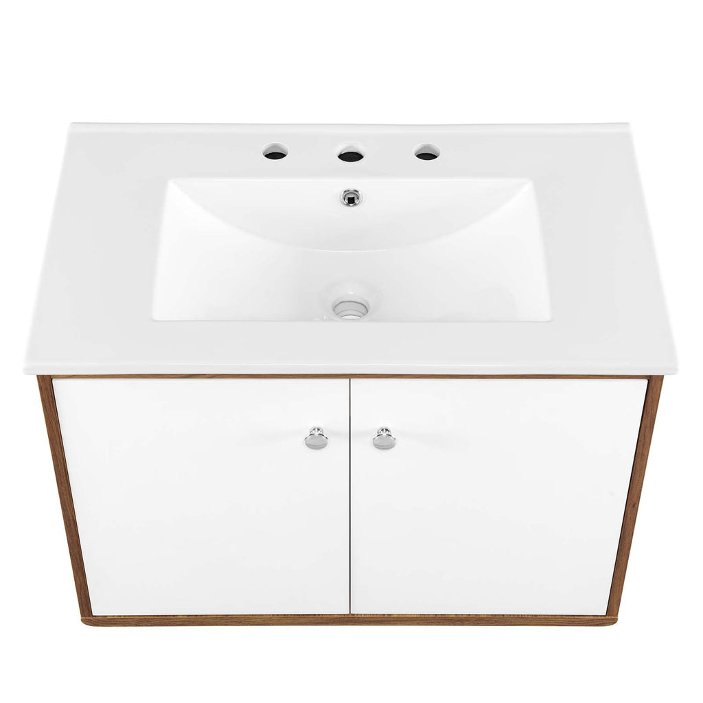 Transmit 30" Wall-Mount Bathroom Vanity by Modway
