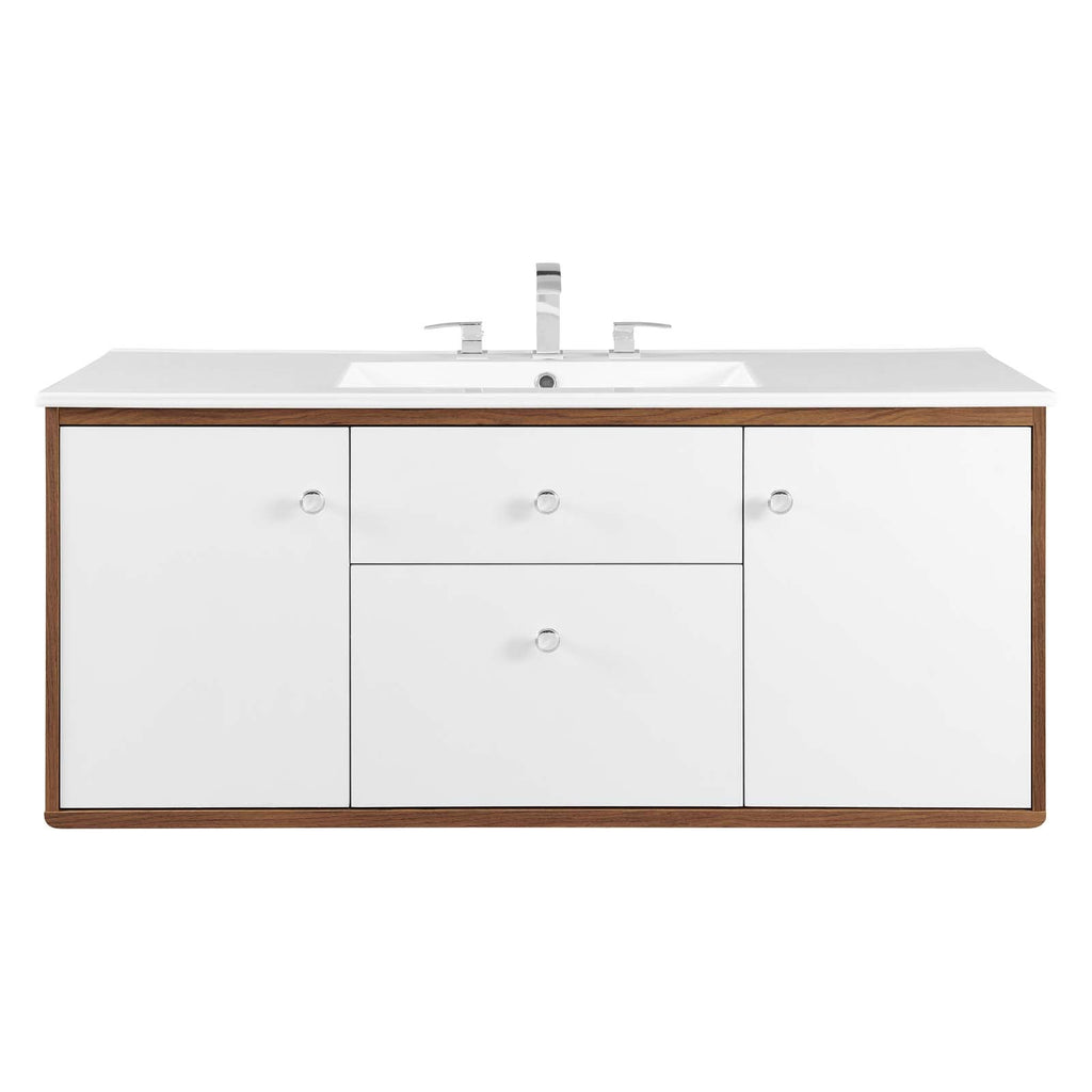 Transmit 48" Wall-Mount Bathroom Vanity by Modway