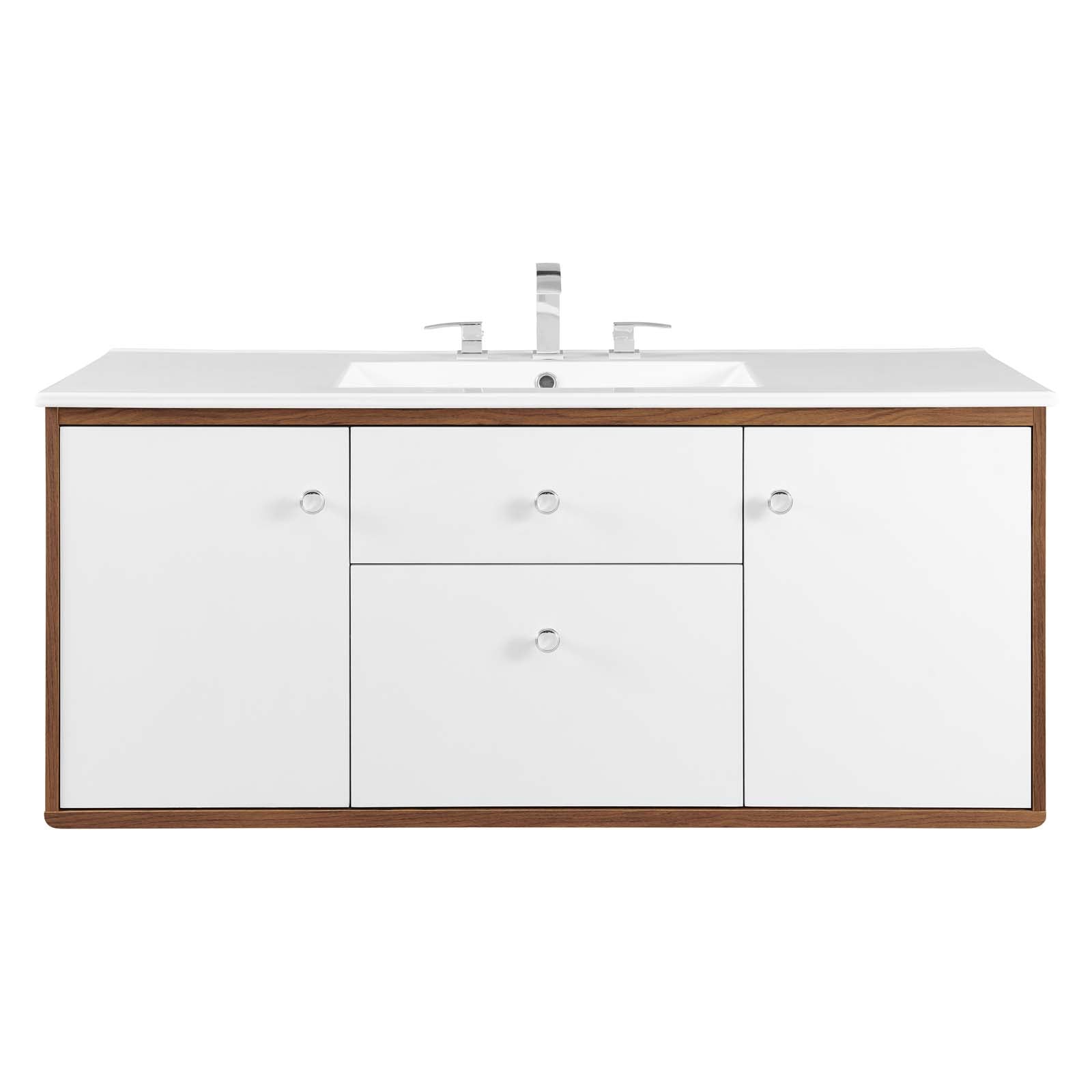 Transmit 48" Wall-Mount Bathroom Vanity by Modway