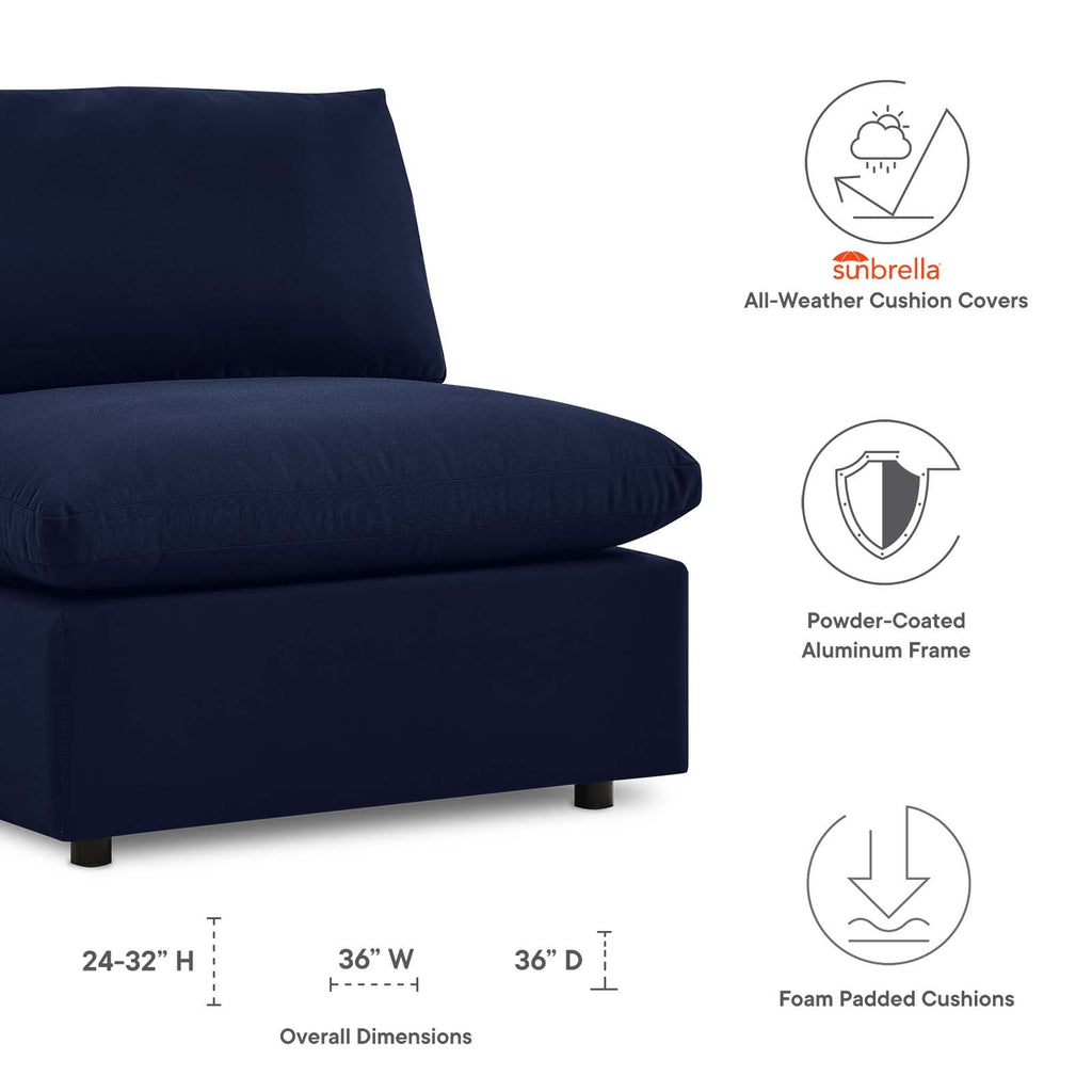 Commix Sunbrella¨ Outdoor Patio Armless Chair by Modway