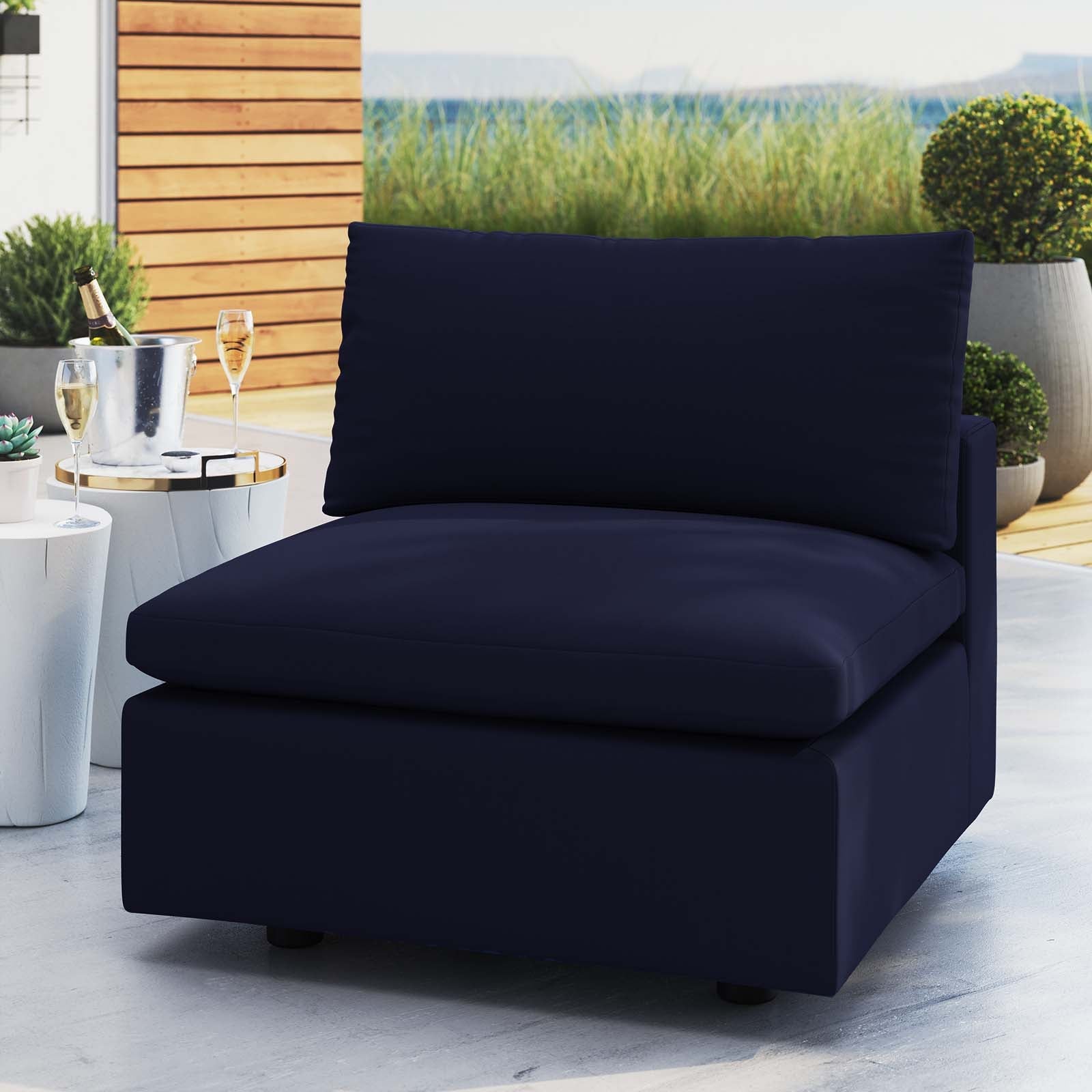 Commix Sunbrella¨ Outdoor Patio Armless Chair by Modway