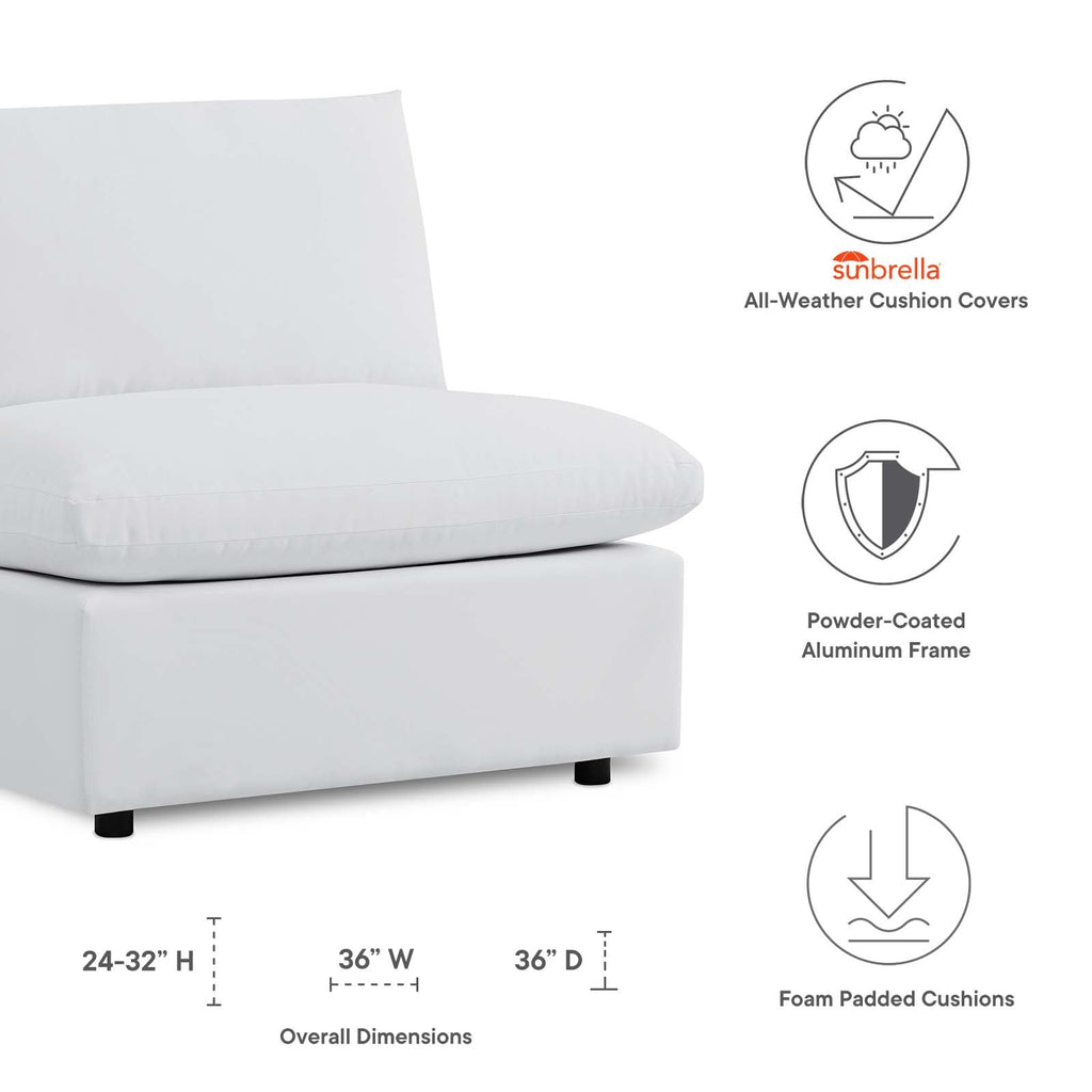 Commix Sunbrella¨ Outdoor Patio Armless Chair by Modway
