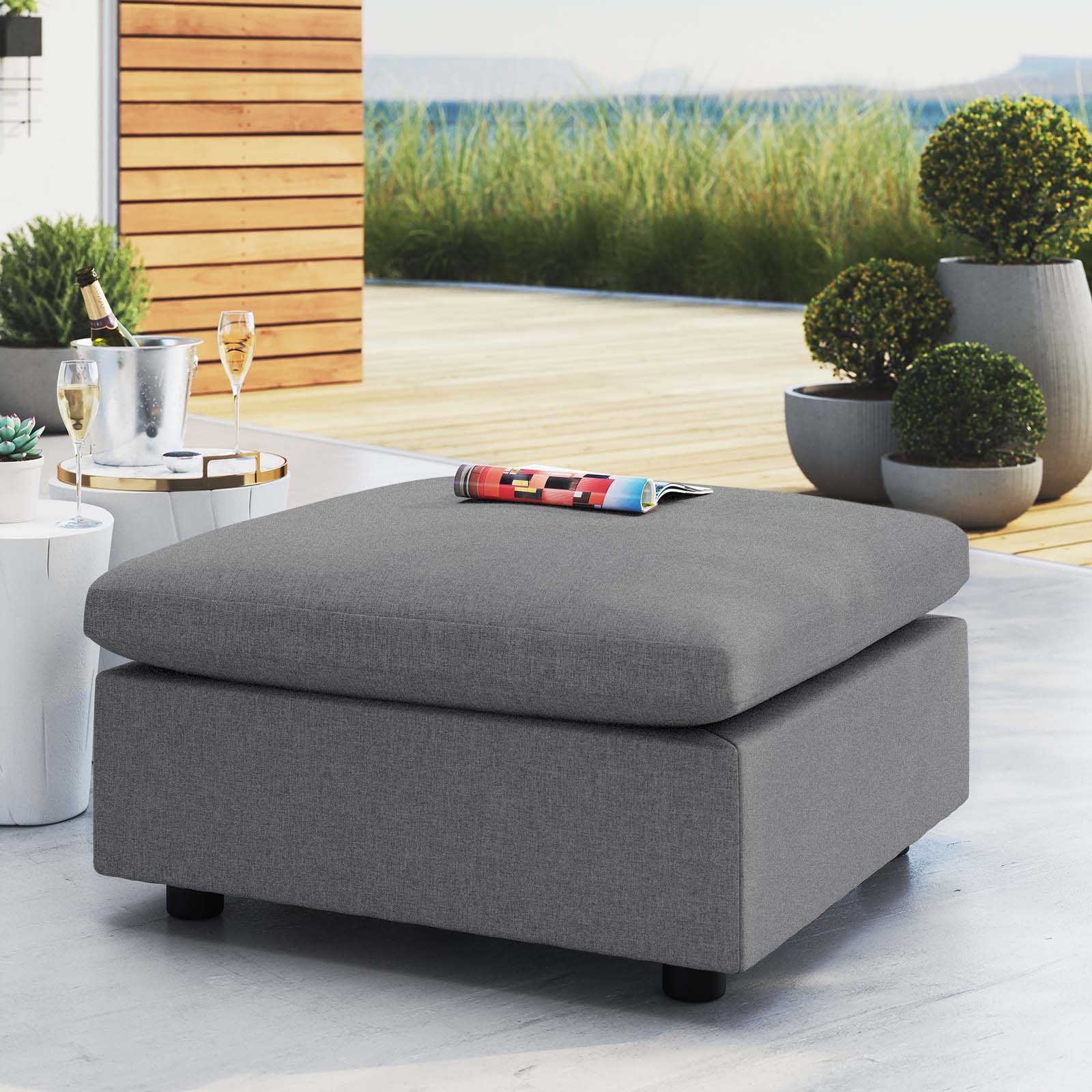 Commix Sunbrella¨ Outdoor Patio Ottoman by Modway