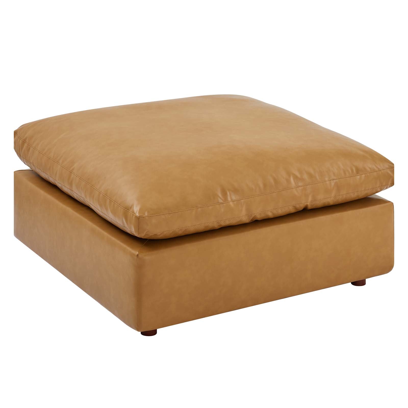 Commix 6-Piece Down Filled Overstuffed Vegan Leather Sectional Sofa by Modway