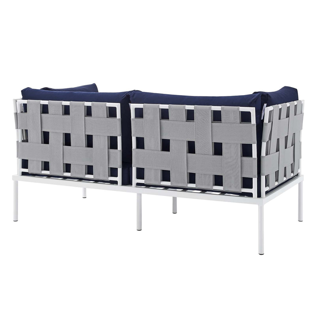 Harmony 5-Piece Sunbrella¨ Outdoor Patio Aluminum Furniture Set by Modway
