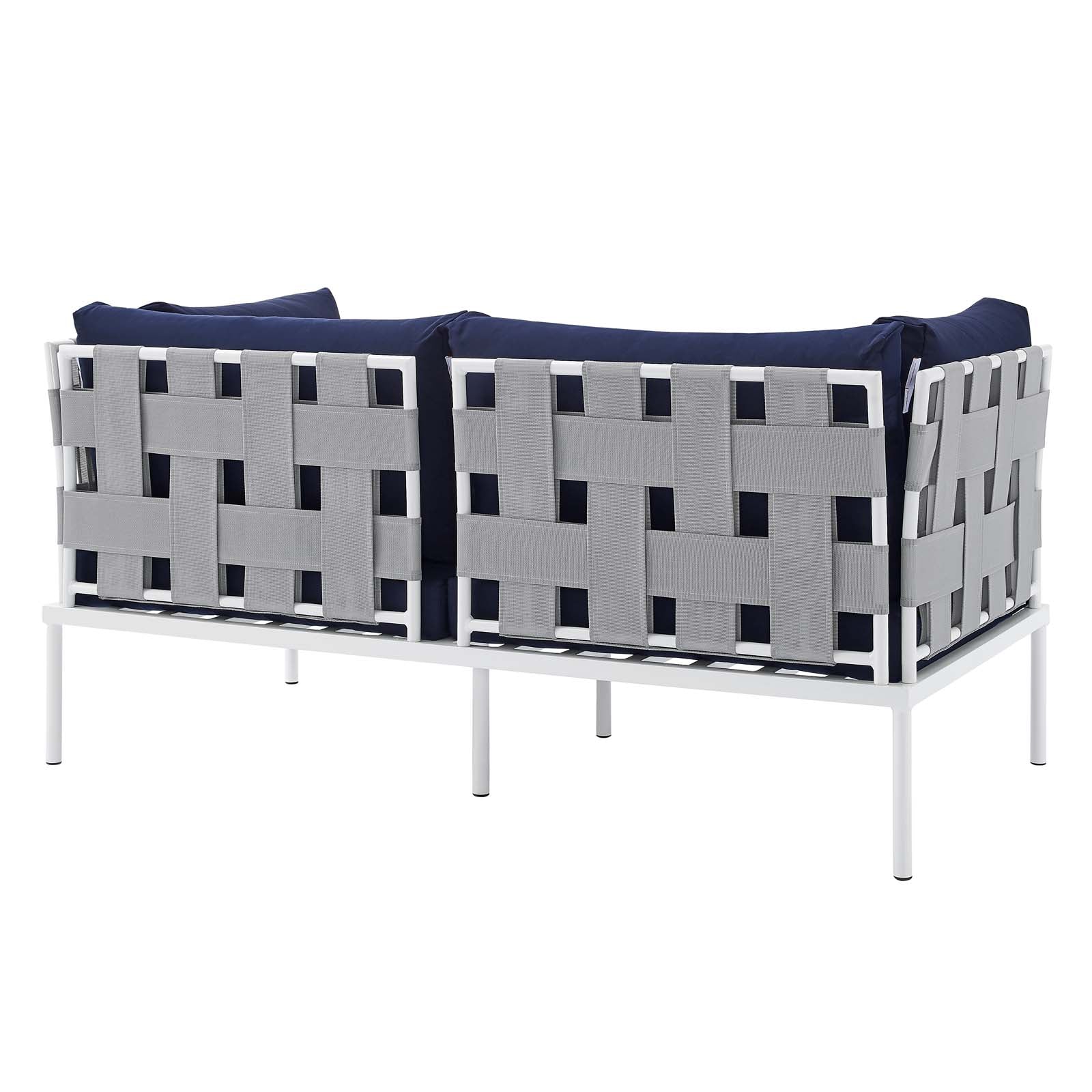 Harmony 5-Piece Sunbrella¨ Outdoor Patio Aluminum Furniture Set by Modway