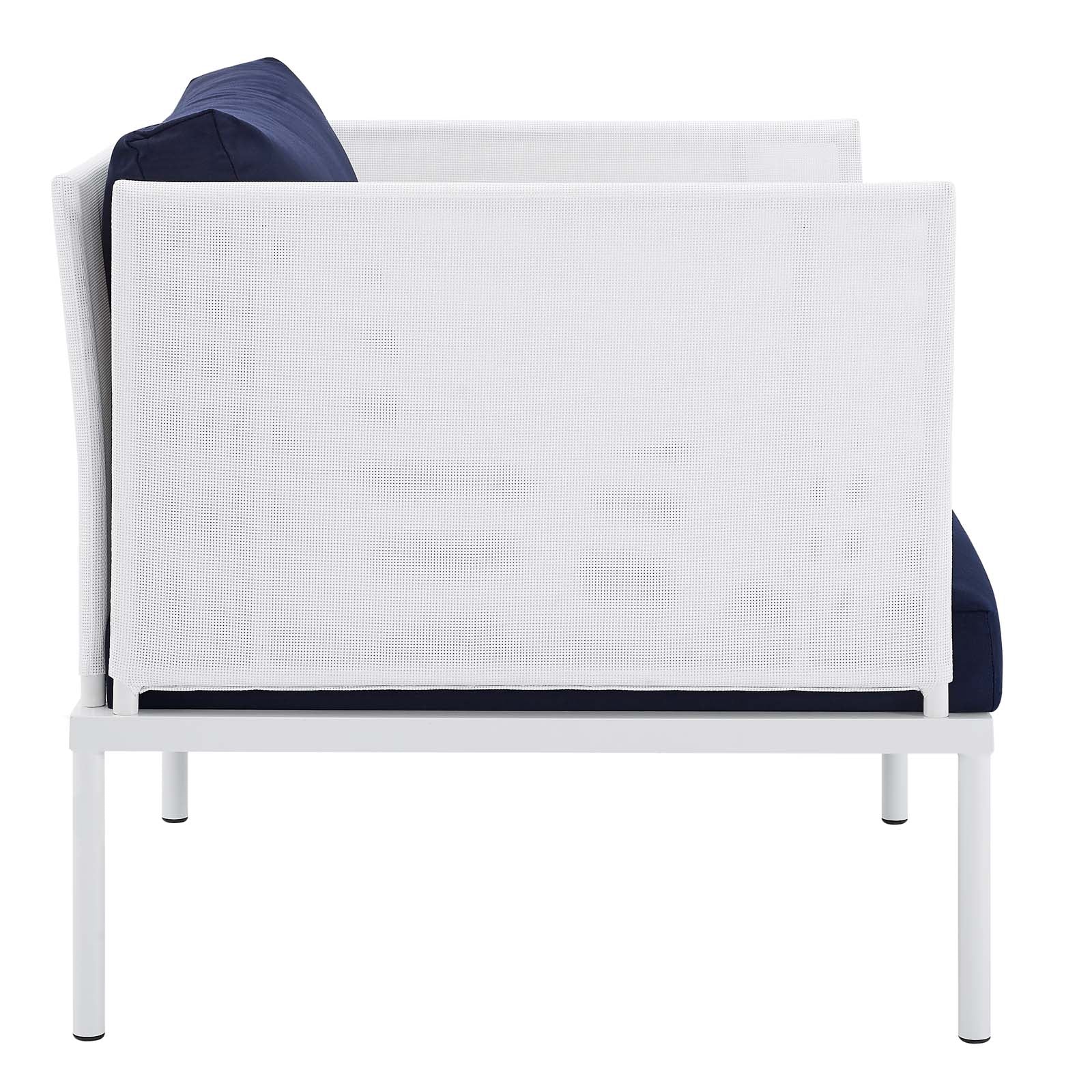 Harmony 6-Piece Sunbrella¨ Outdoor Patio Aluminum Seating Set by Modway