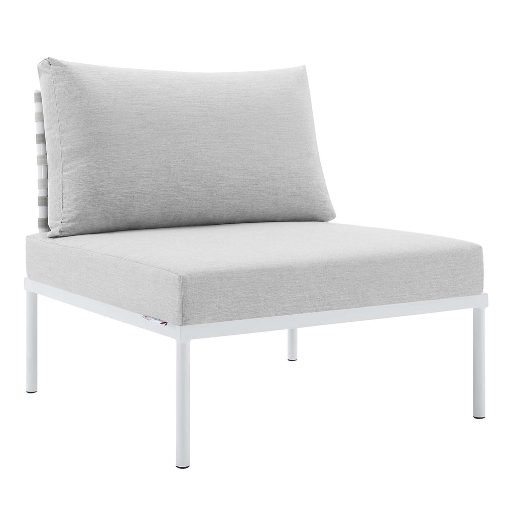 Harmony 7-Piece Sunbrella¨ Basket Weave Outdoor Patio Aluminum Sectional Sofa Set by Modway