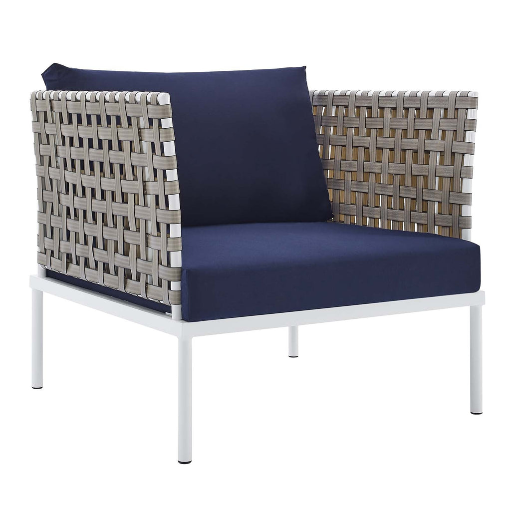 Harmony 7-Piece Sunbrella¨ Basket Weave Outdoor Patio Aluminum Sectional Sofa Set by Modway