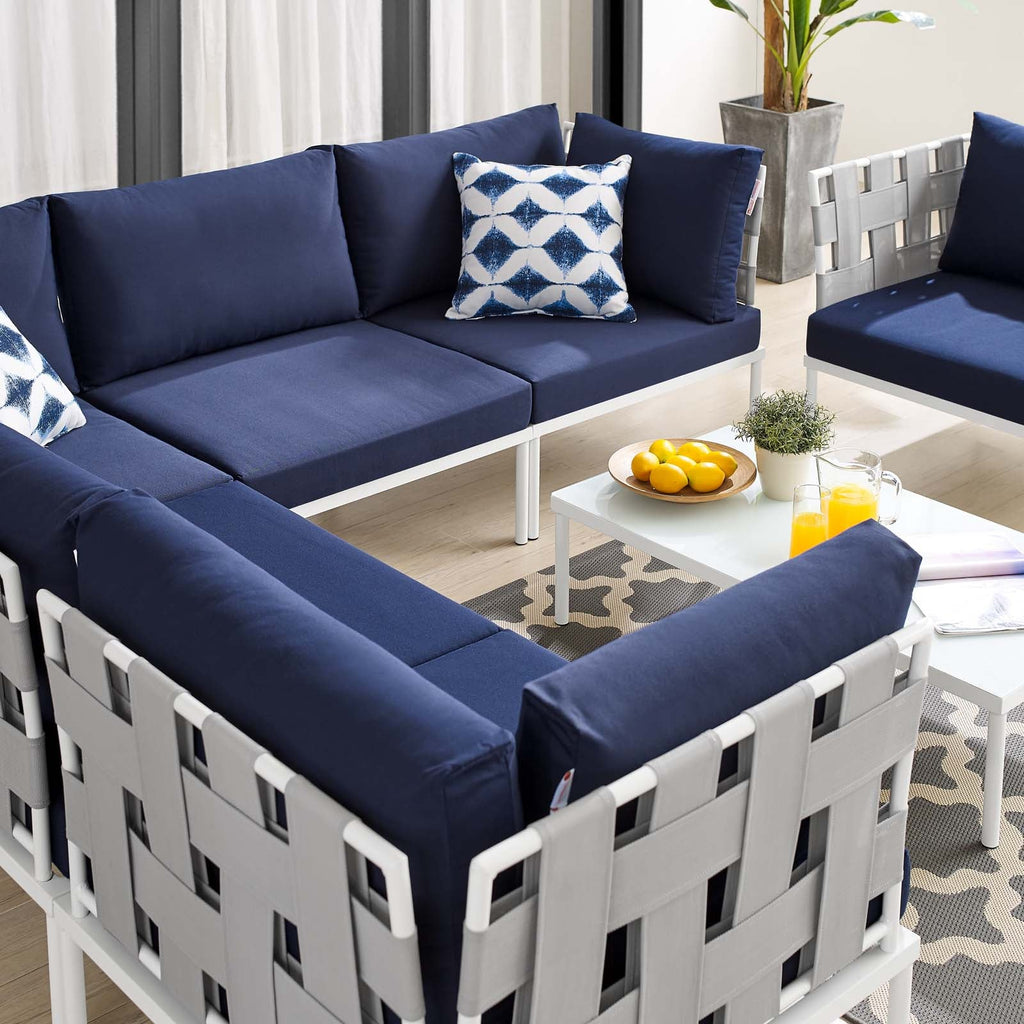Harmony 7-Piece Sunbrella¨ Outdoor Patio Aluminum Sectional Sofa Set by Modway