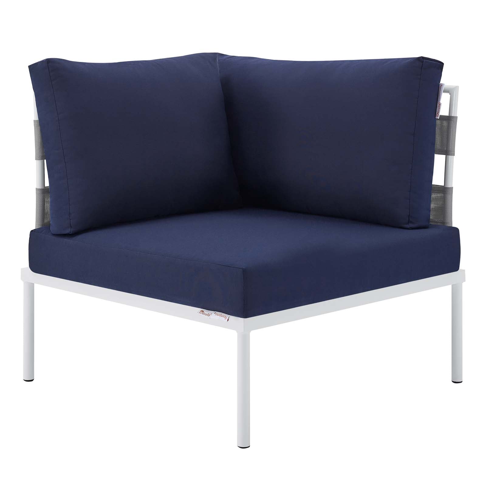 Harmony 7-Piece Sunbrella¨ Outdoor Patio Aluminum Sectional Sofa Set by Modway