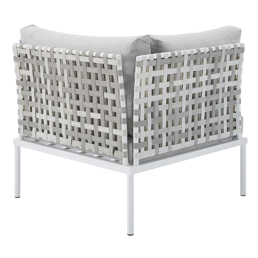 Harmony 8-Piece Sunbrella¨ Basket Weave Outdoor Patio Aluminum Sectional Sofa Set by Modway