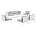 Harmony 8-Piece Sunbrella¨ Outdoor Patio Aluminum Sectional Sofa Set by Modway