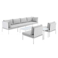 Harmony 8-Piece Sunbrella¨ Outdoor Patio Aluminum Sectional Sofa Set by Modway