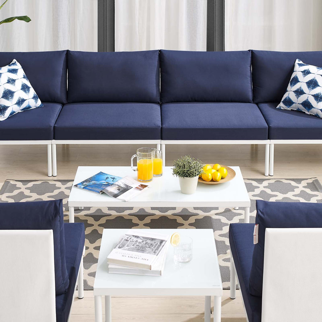 Harmony 8-Piece Sunbrella¨ Outdoor Patio Aluminum Sectional Sofa Set by Modway