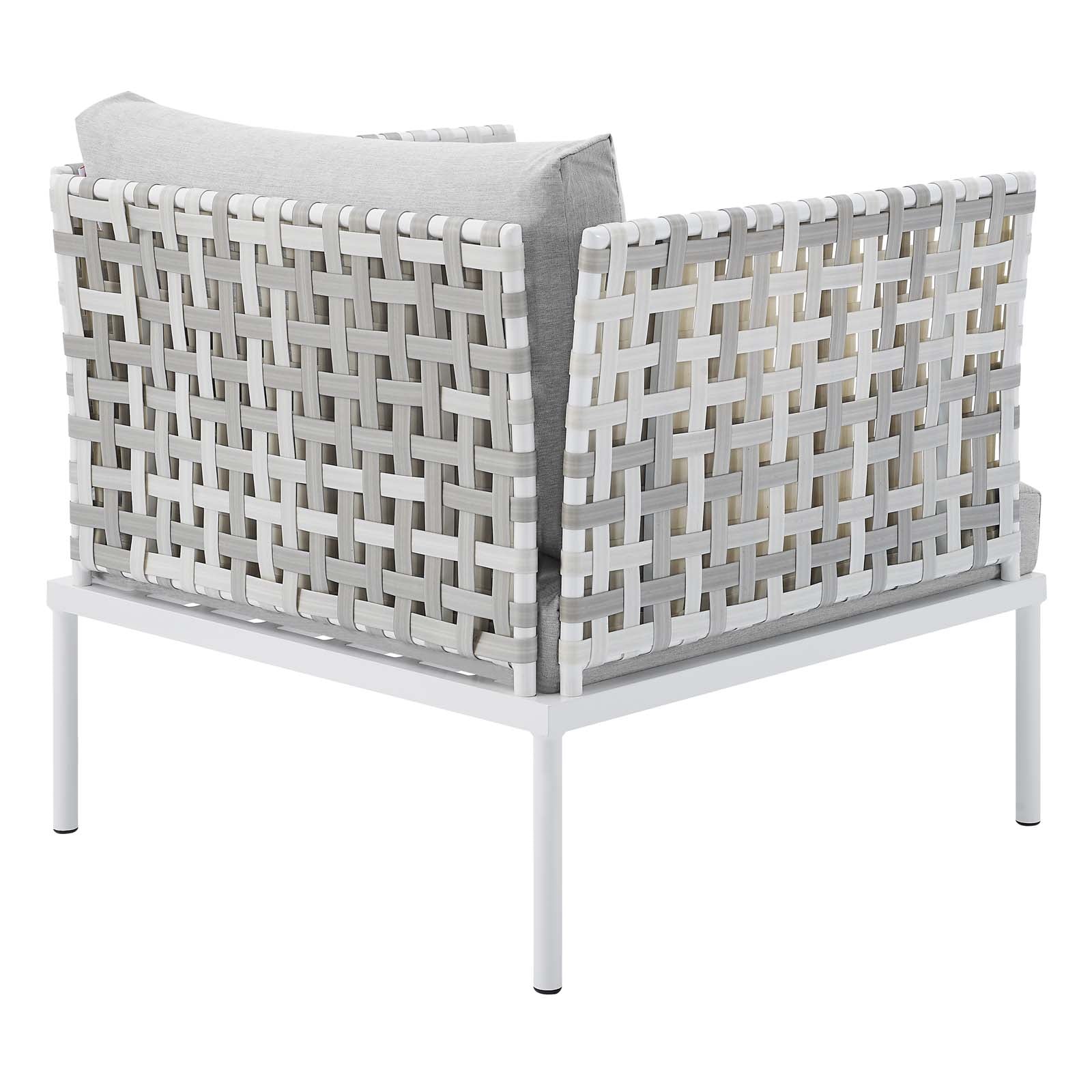 Harmony 8-Piece Sunbrella¨ Basket Weave Outdoor Patio Aluminum Seating Set by Modway