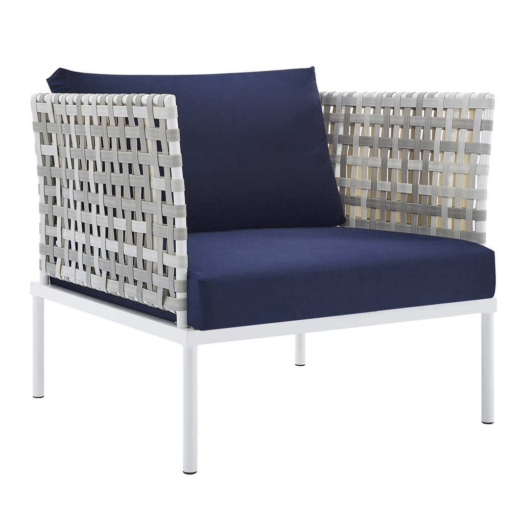 Harmony 8-Piece Sunbrella¨ Basket Weave Outdoor Patio Aluminum Seating Set by Modway