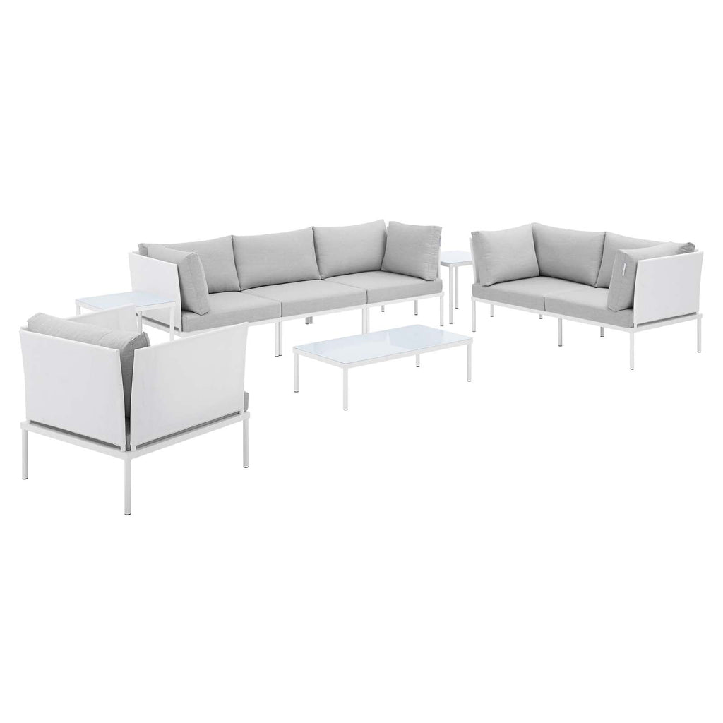 Harmony 8-Piece Sunbrella¨ Outdoor Patio Aluminum Seating Set by Modway