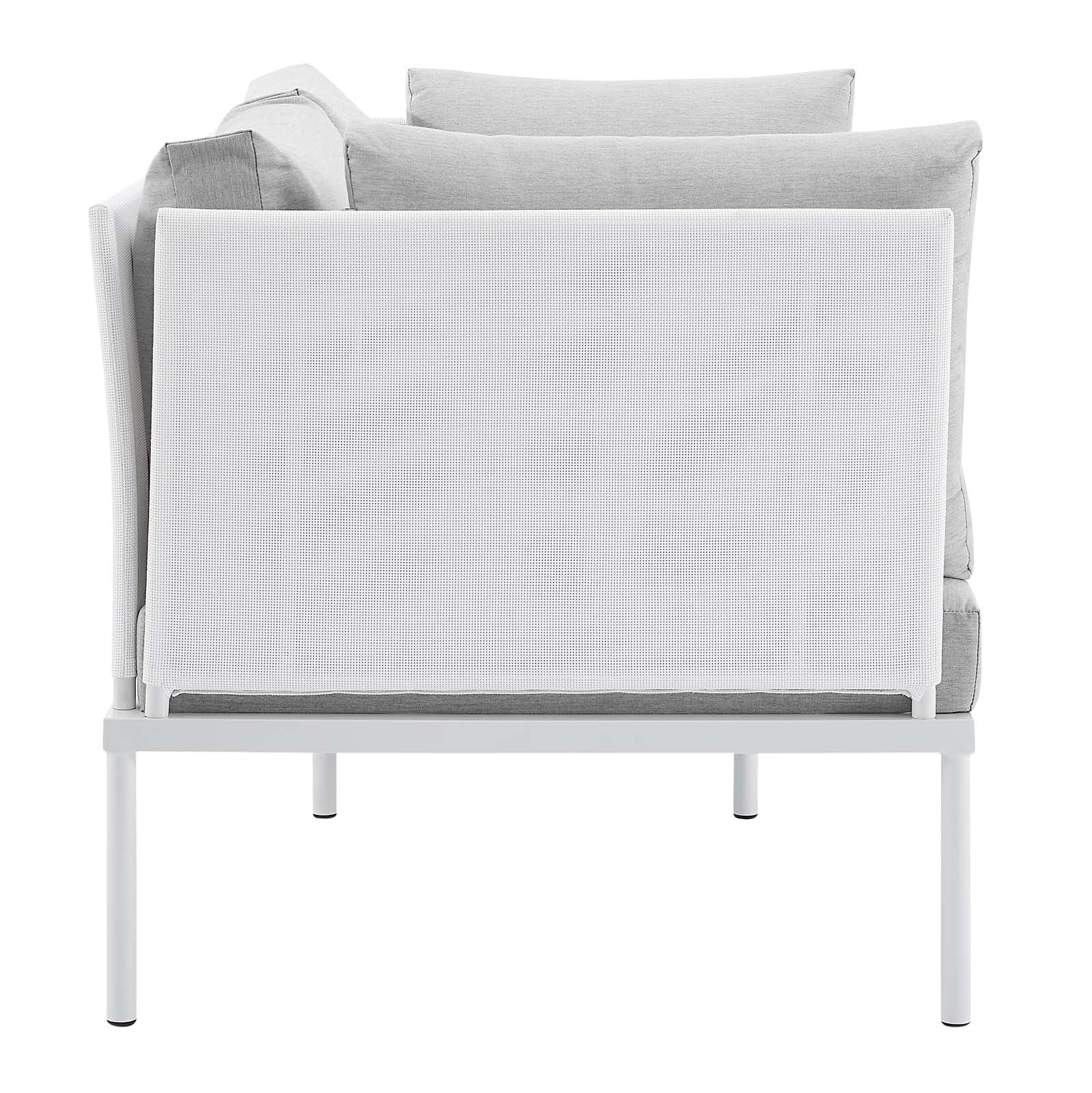 Harmony 8-Piece Sunbrella¨ Outdoor Patio Aluminum Seating Set by Modway