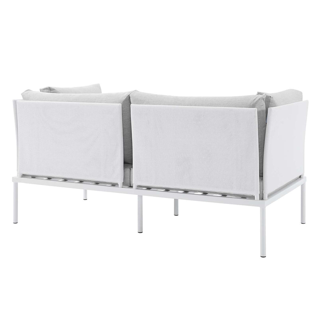 Harmony 8-Piece Sunbrella¨ Outdoor Patio Aluminum Seating Set by Modway