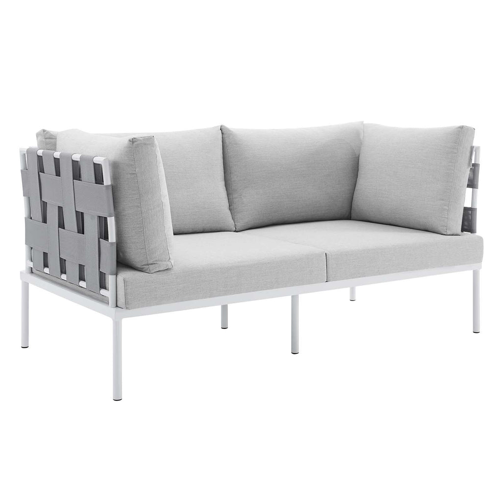 Harmony 8-Piece Sunbrella¨ Outdoor Patio Aluminum Seating Set by Modway