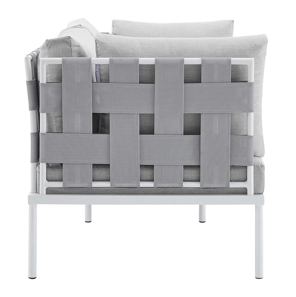 Harmony 8-Piece Sunbrella¨ Outdoor Patio Aluminum Seating Set by Modway