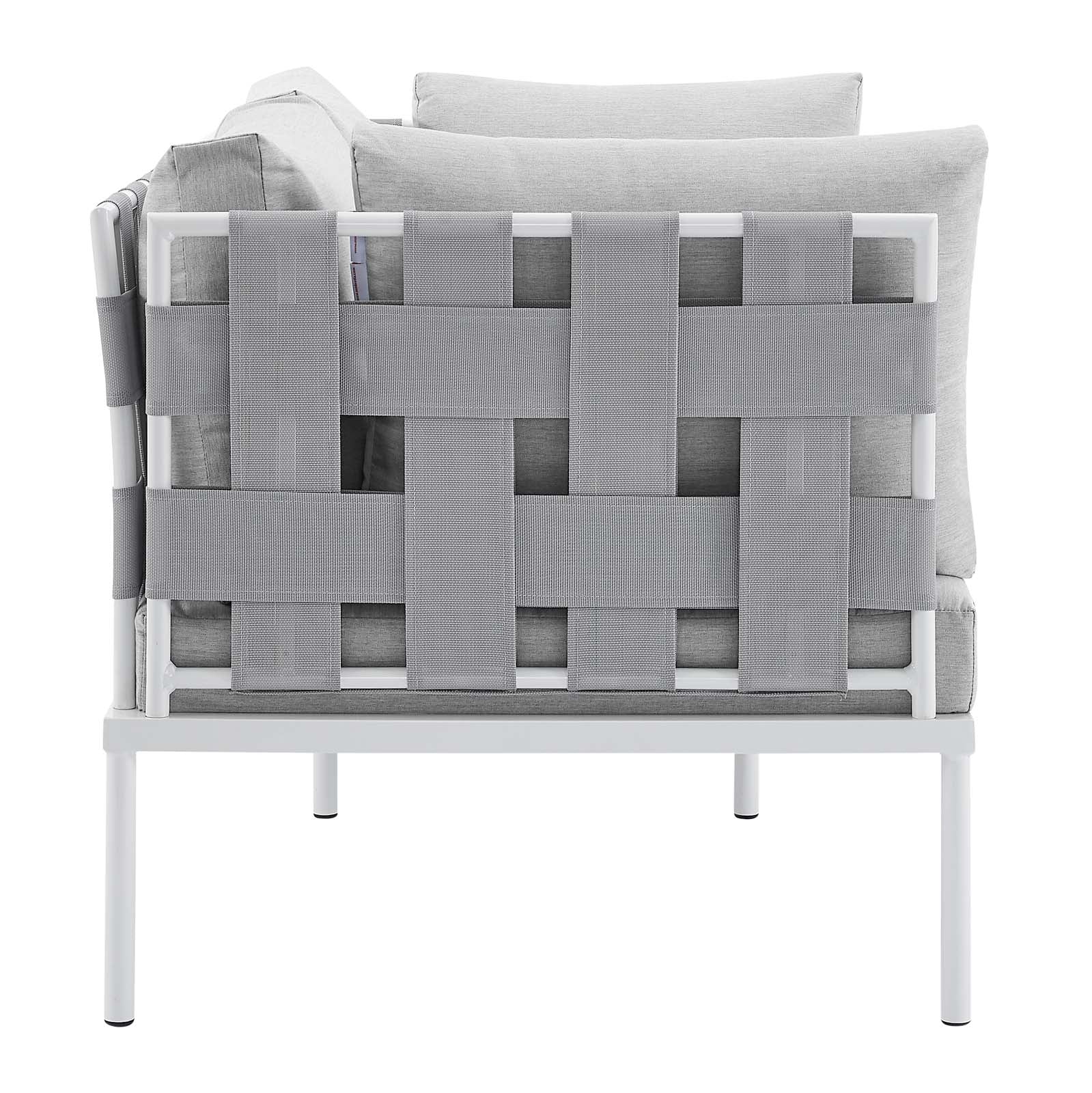 Harmony 8-Piece Sunbrella¨ Outdoor Patio Aluminum Seating Set by Modway
