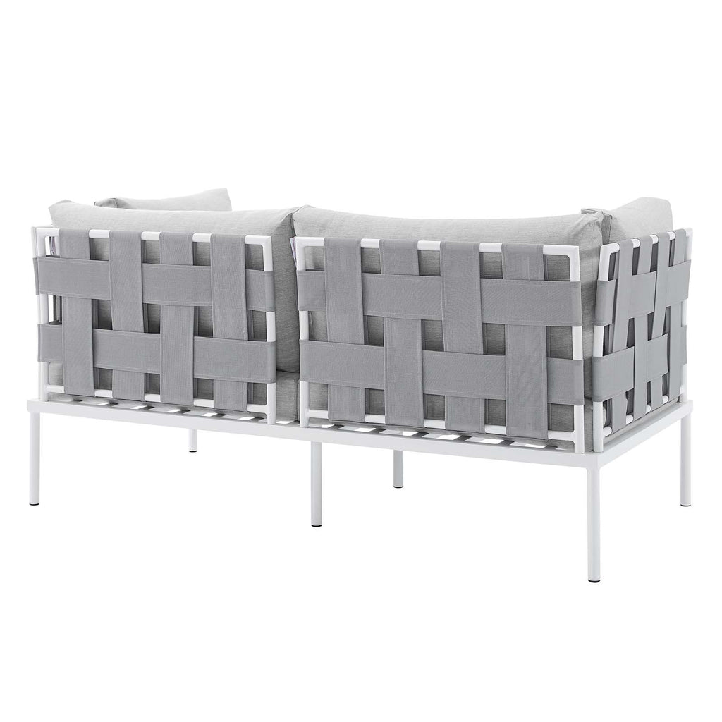 Harmony 8-Piece Sunbrella¨ Outdoor Patio Aluminum Seating Set by Modway