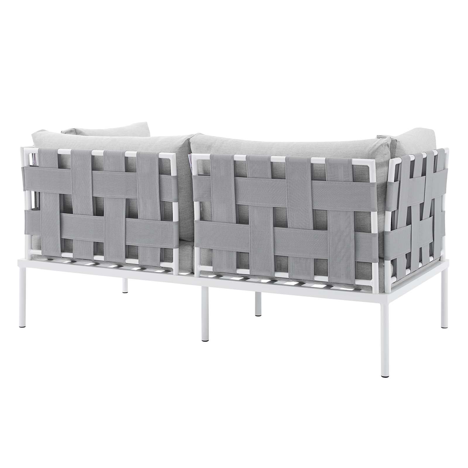 Harmony 8-Piece Sunbrella¨ Outdoor Patio Aluminum Seating Set by Modway