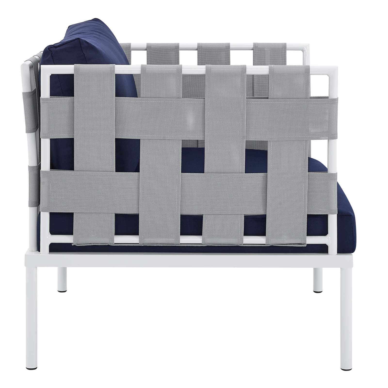 Harmony 8-Piece Sunbrella¨ Outdoor Patio Aluminum Seating Set by Modway