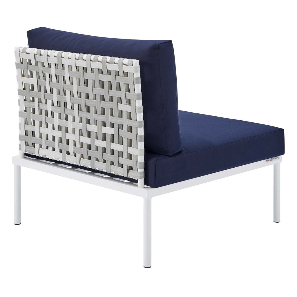 Harmony 10-Piece Sunbrella¨ Basket Weave Outdoor Patio Aluminum Sectional Sofa Set by Modway