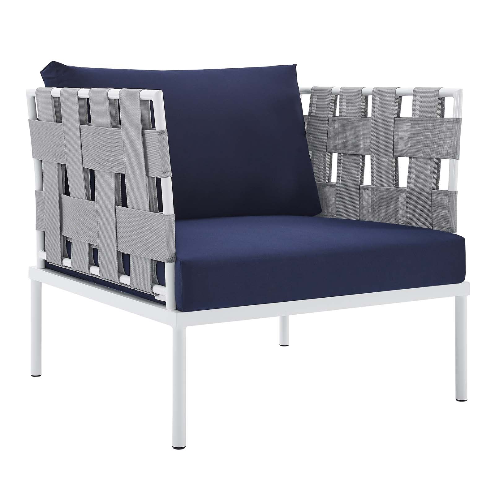 Harmony 10-Piece Sunbrella¨ Outdoor Patio Aluminum Sectional Sofa Set by Modway