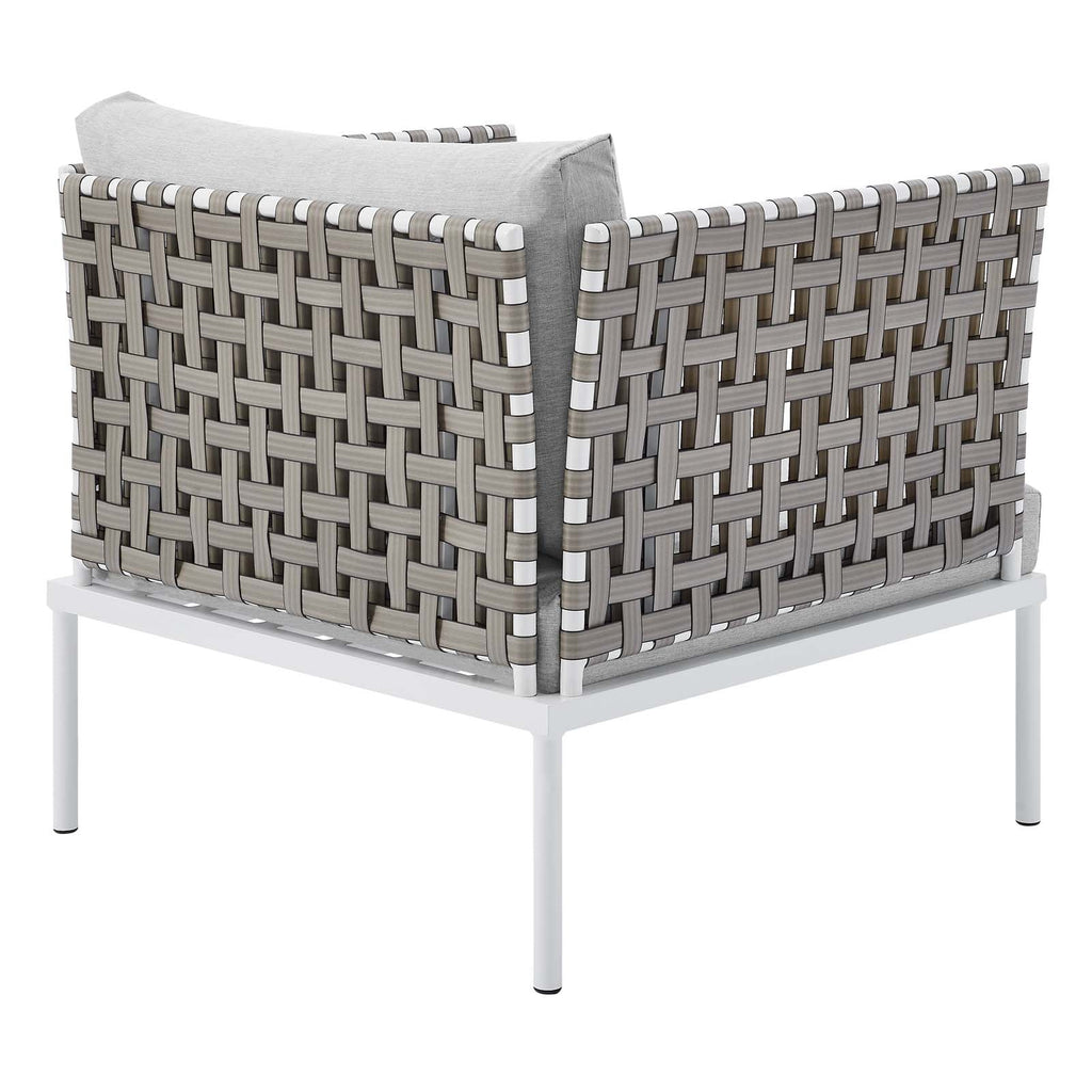 Harmony Sunbrella¨ Basket Weave Outdoor Patio Aluminum Armchair by Modway