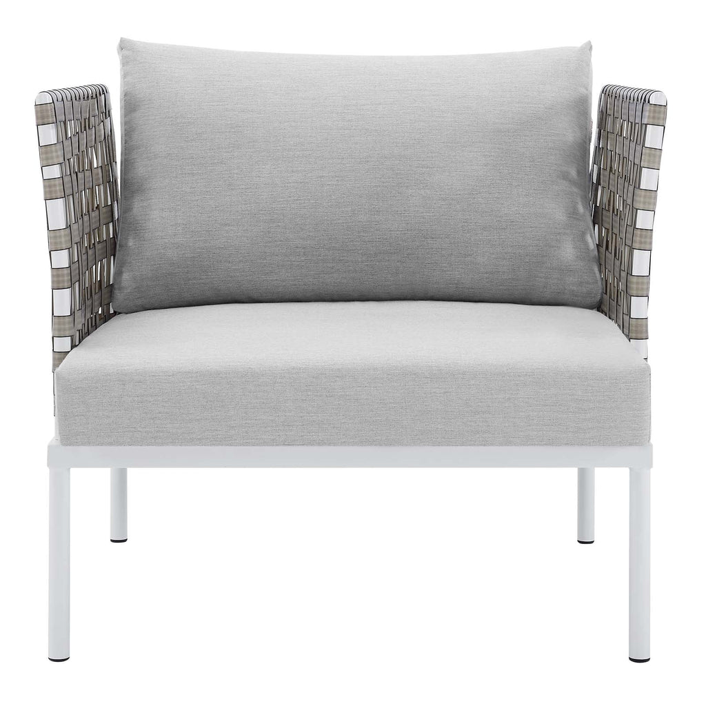 Harmony Sunbrella¨ Basket Weave Outdoor Patio Aluminum Armchair by Modway