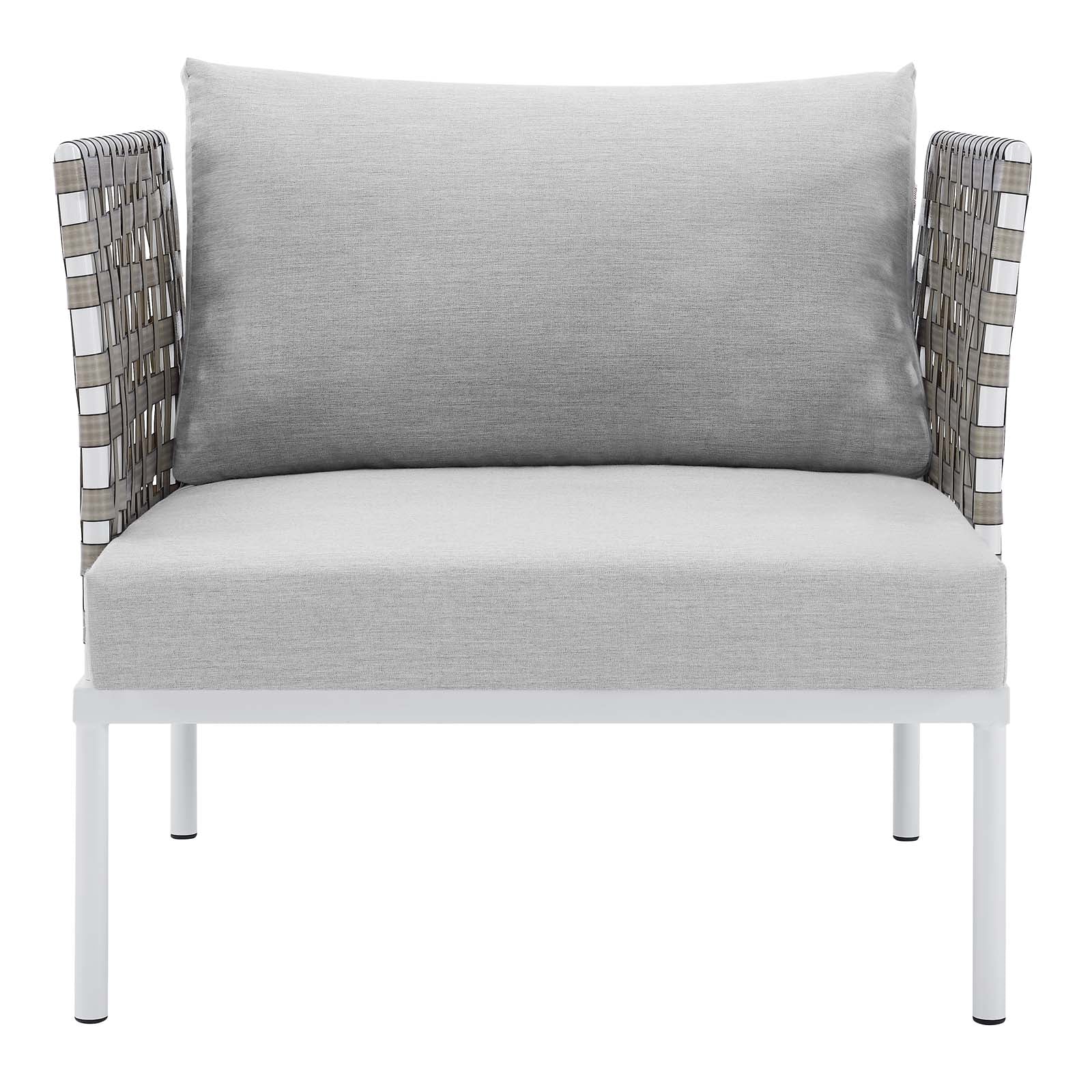 Harmony Sunbrella¨ Basket Weave Outdoor Patio Aluminum Armchair by Modway