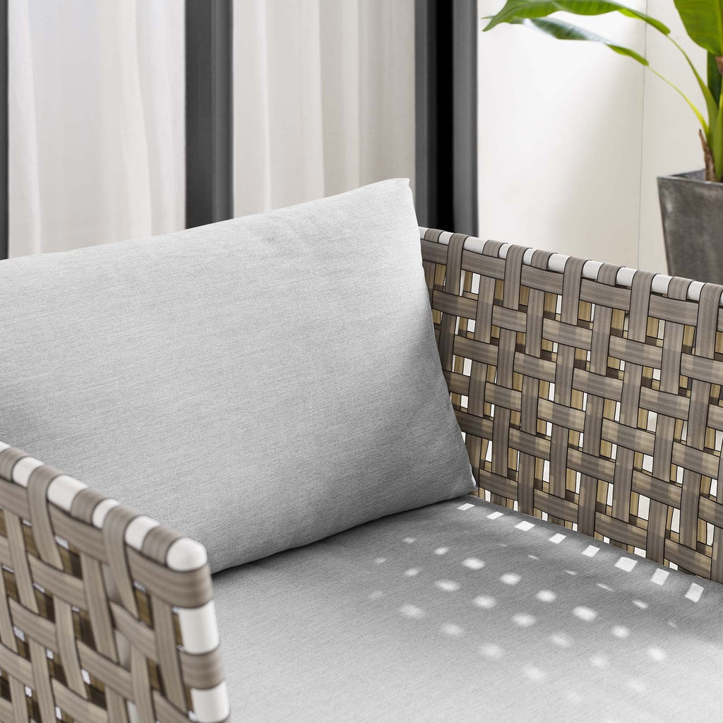 Harmony Sunbrella¨ Basket Weave Outdoor Patio Aluminum Armchair by Modway