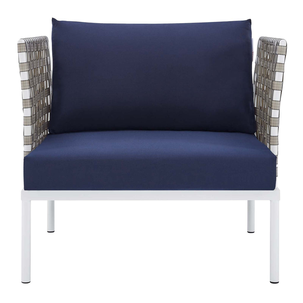 Harmony Sunbrella¨ Basket Weave Outdoor Patio Aluminum Armchair by Modway
