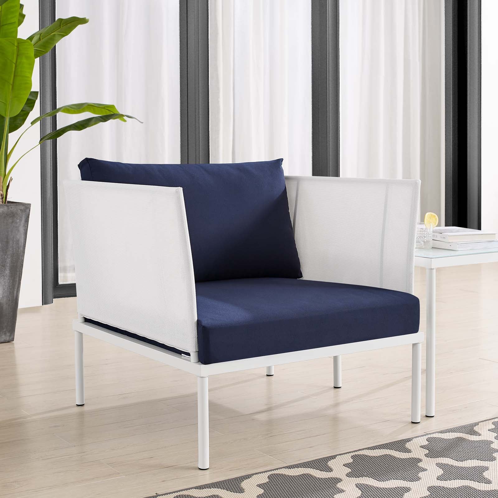Harmony Sunbrella¨ Outdoor Patio Aluminum Armchair by Modway