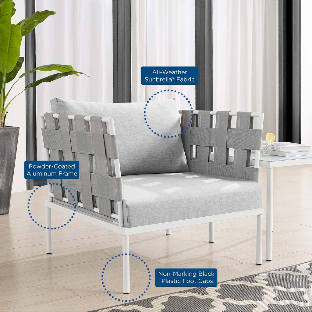 Harmony Sunbrella¨ Outdoor Patio Aluminum Armchair by Modway