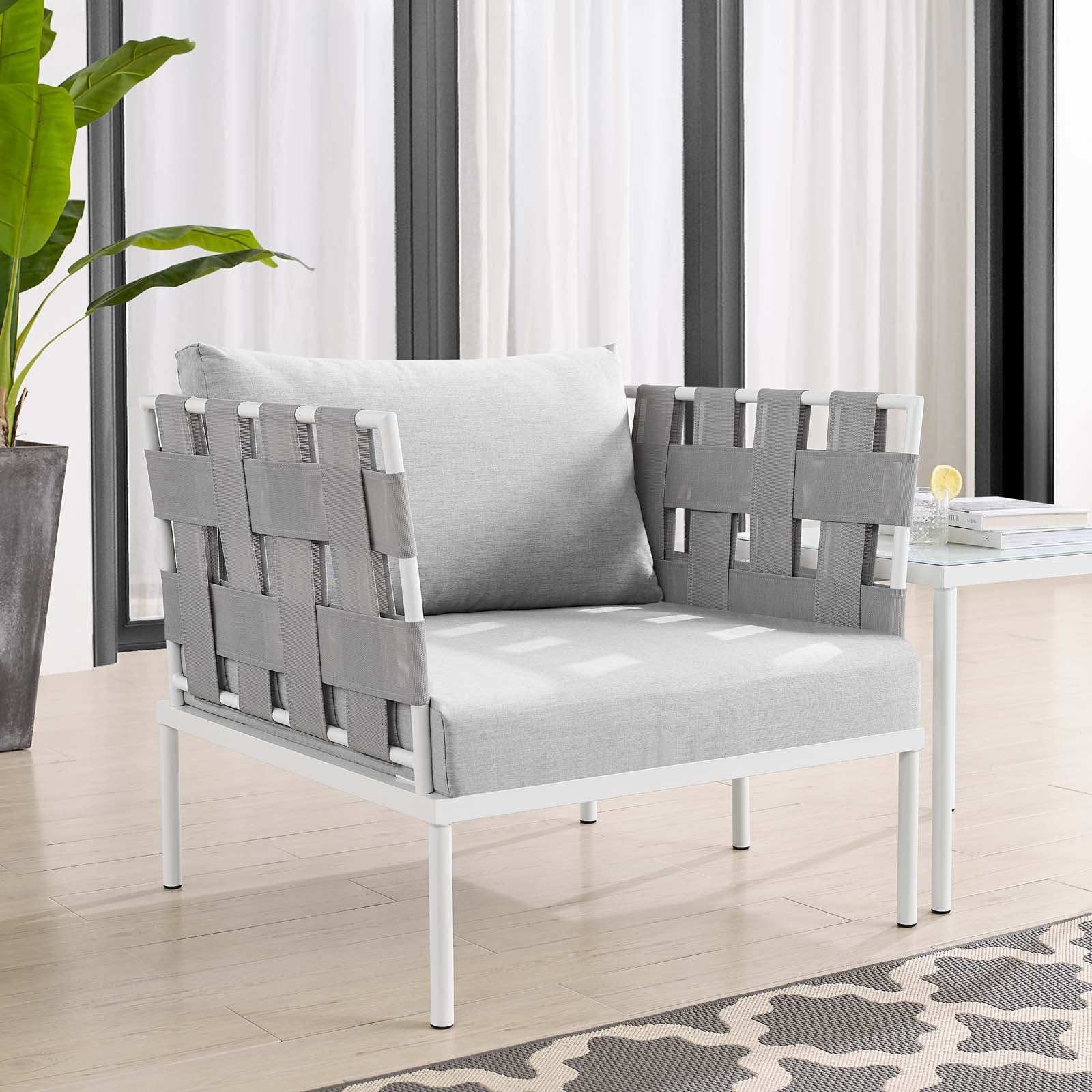 Harmony Sunbrella¨ Outdoor Patio Aluminum Armchair by Modway