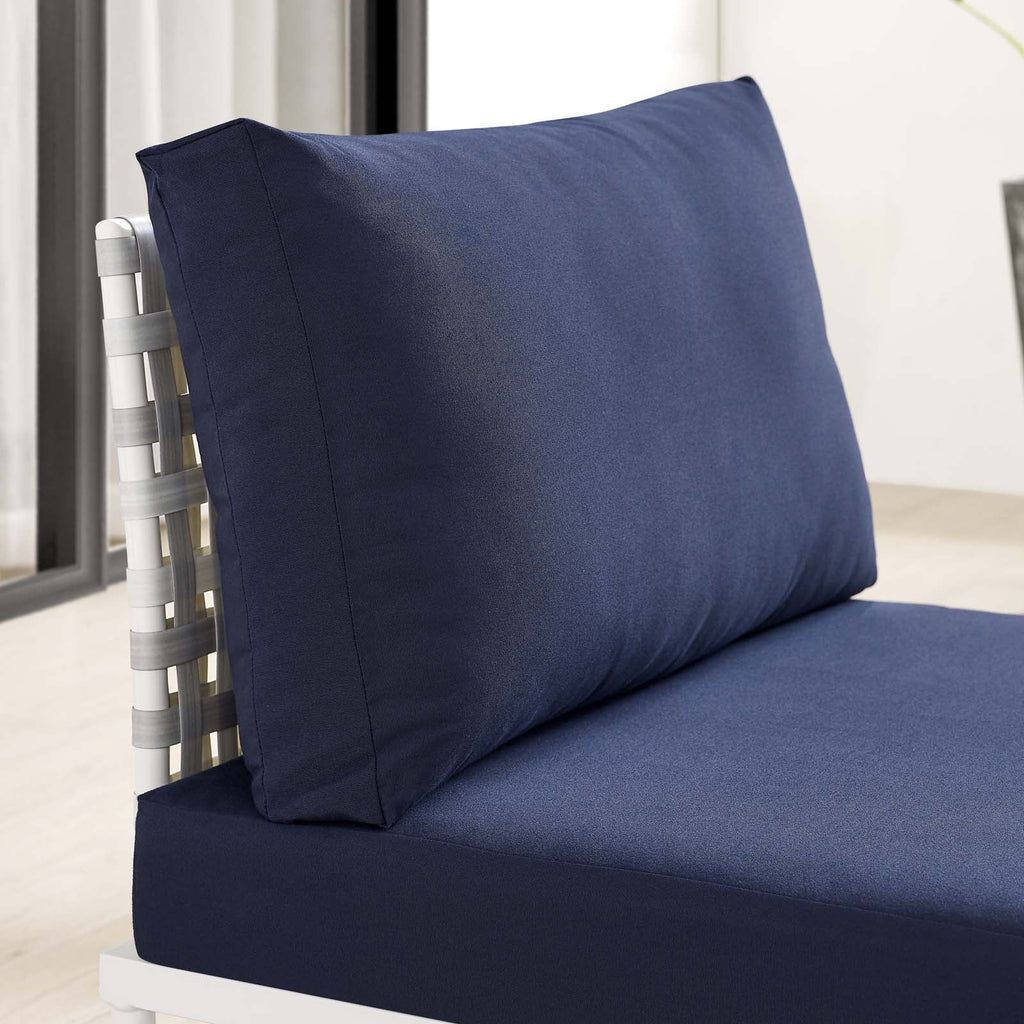 Harmony Sunbrella¨ Basket Weave Outdoor Patio Aluminum Armless Chair by Modway