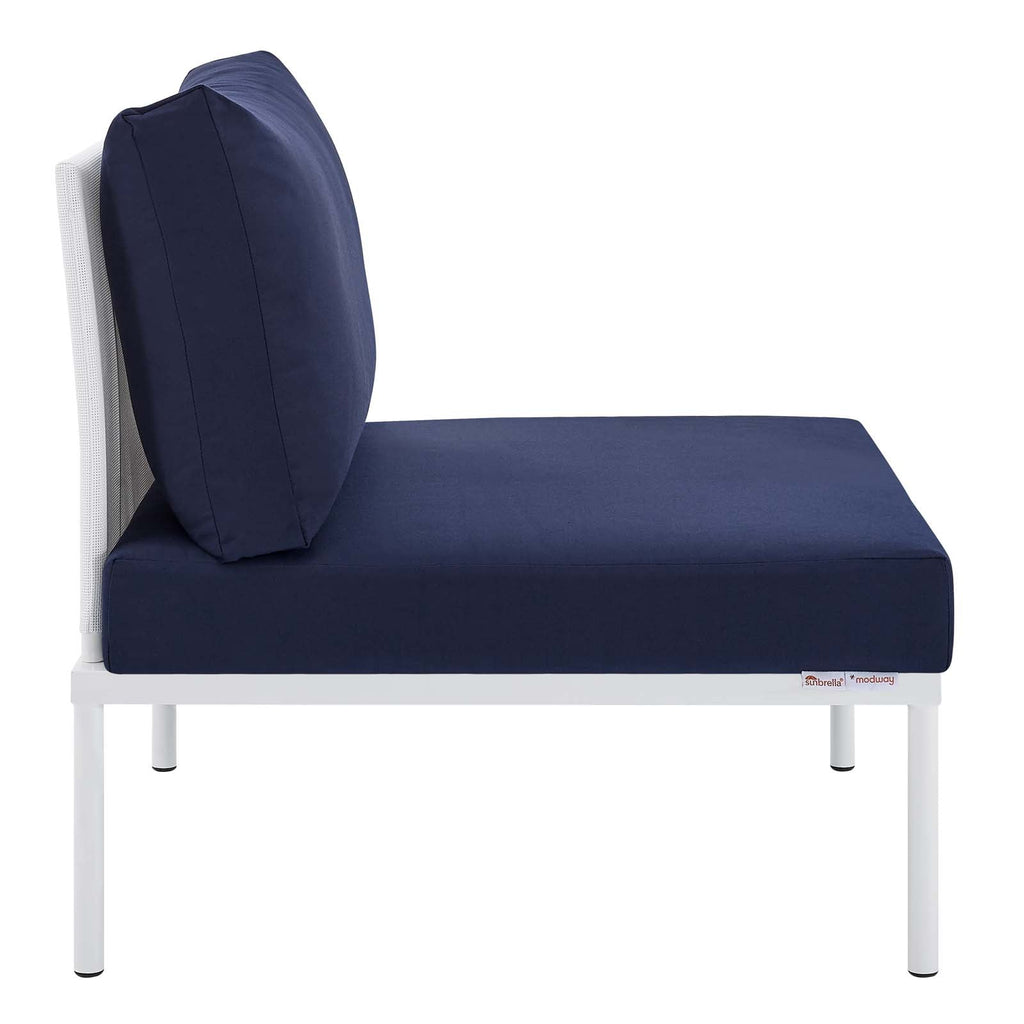 Harmony Sunbrella¨ Outdoor Patio Aluminum Armless Chair by Modway