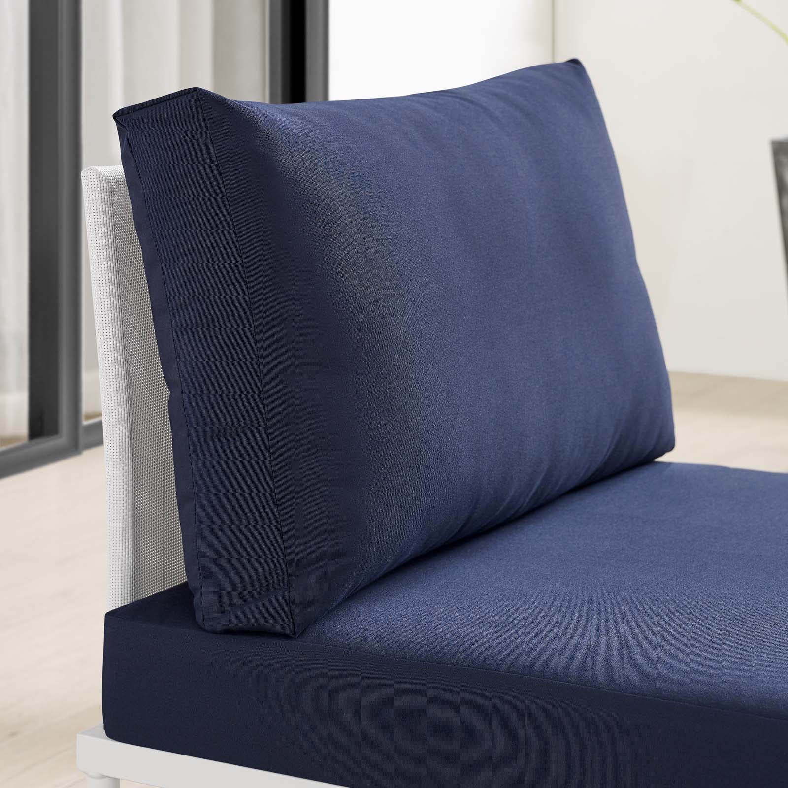 Harmony Sunbrella¨ Outdoor Patio Aluminum Armless Chair by Modway