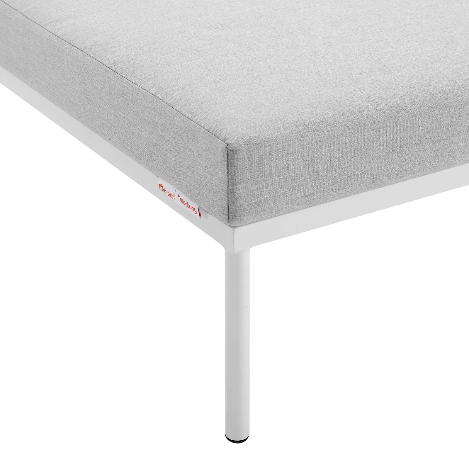 Harmony Sunbrella¨ Outdoor Patio Aluminum Armless Chair by Modway