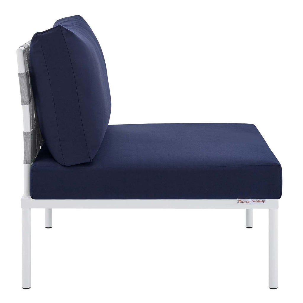 Harmony Sunbrella¨ Outdoor Patio Aluminum Armless Chair by Modway