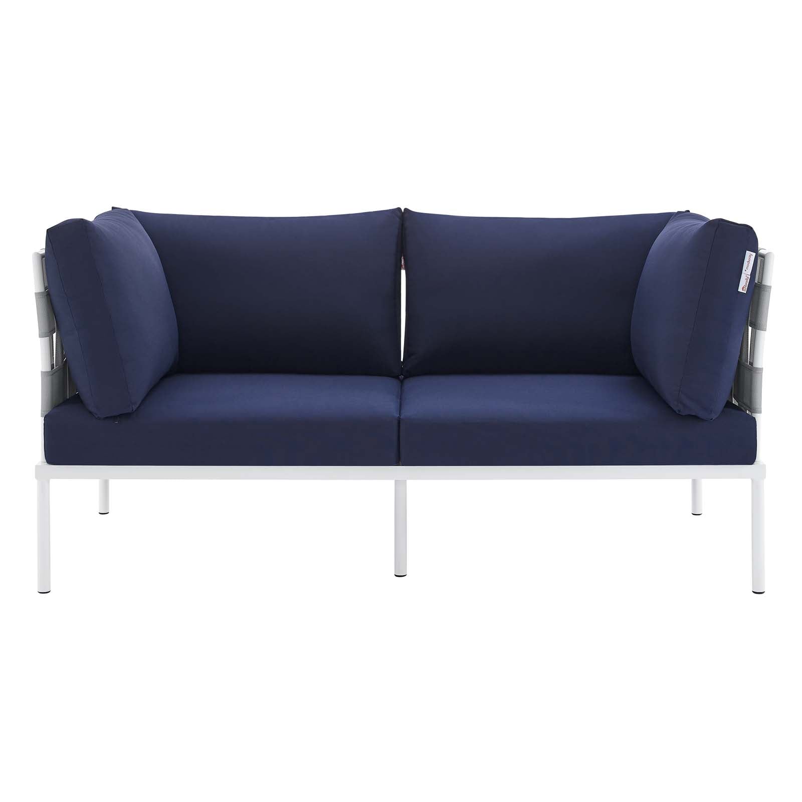 Harmony Sunbrella¨ Outdoor Patio Aluminum Loveseat by Modway