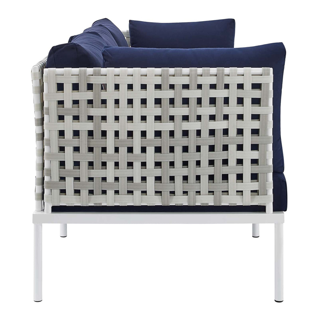 Harmony Sunbrella¨ Basket Weave Outdoor Patio Aluminum Sofa by Modway