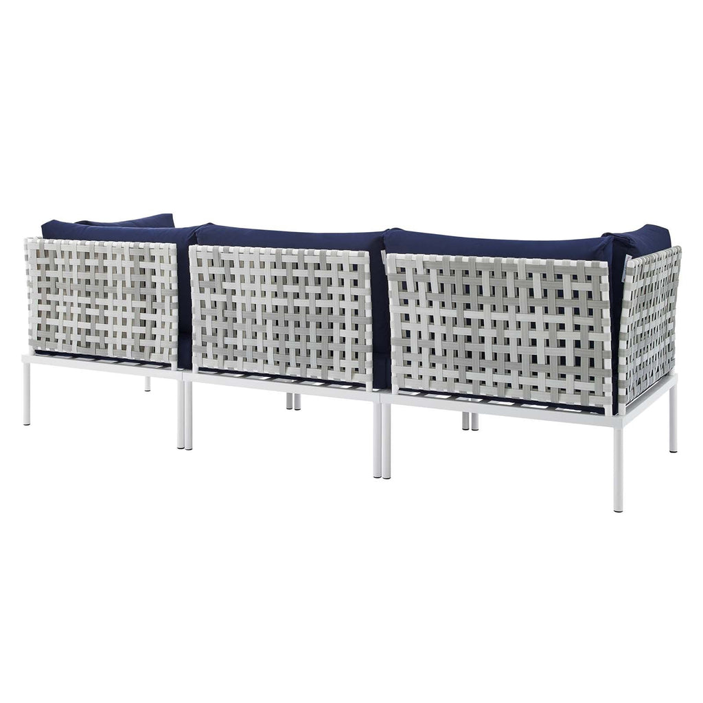 Harmony Sunbrella¨ Basket Weave Outdoor Patio Aluminum Sofa by Modway